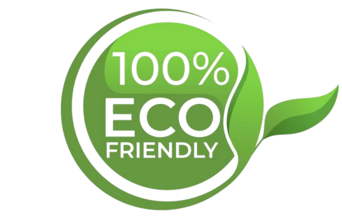 100% Eco Friendly certification logo