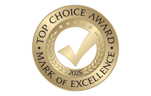 Top Choice Award certification logo