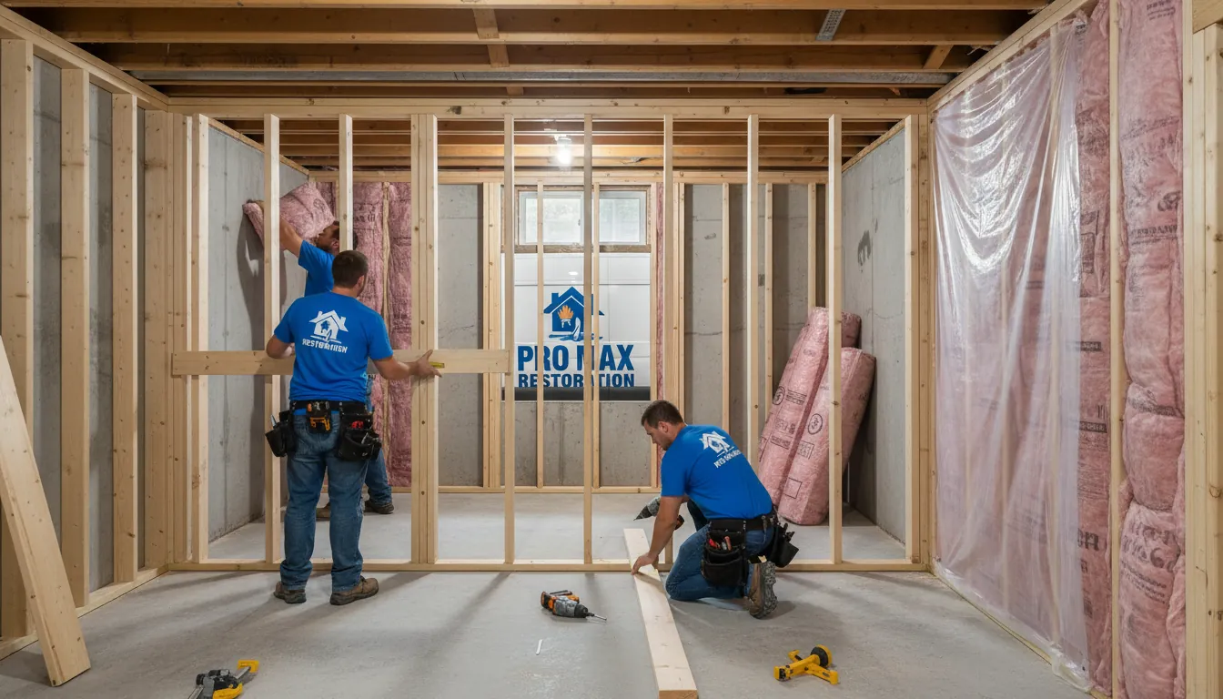 Complete basement renovation project in Toronto home