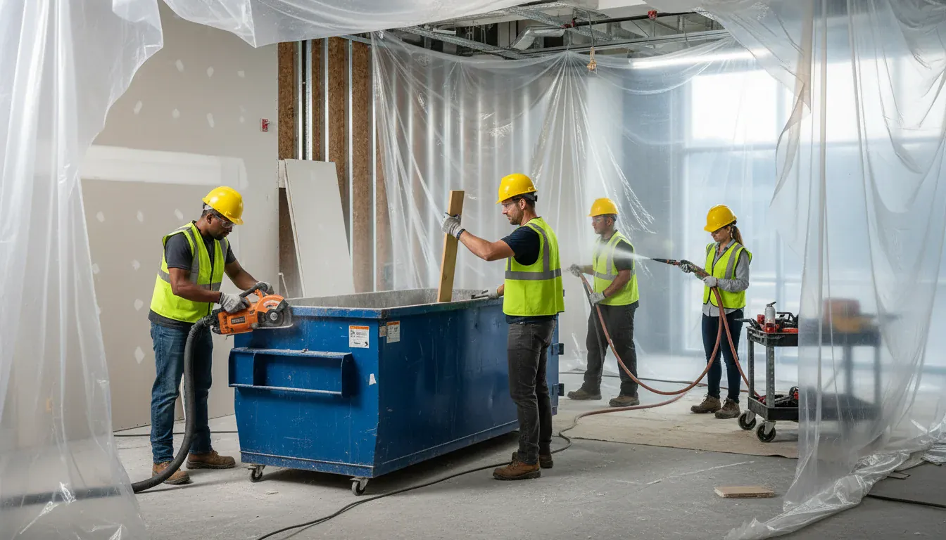 Interior demolition and waste management services