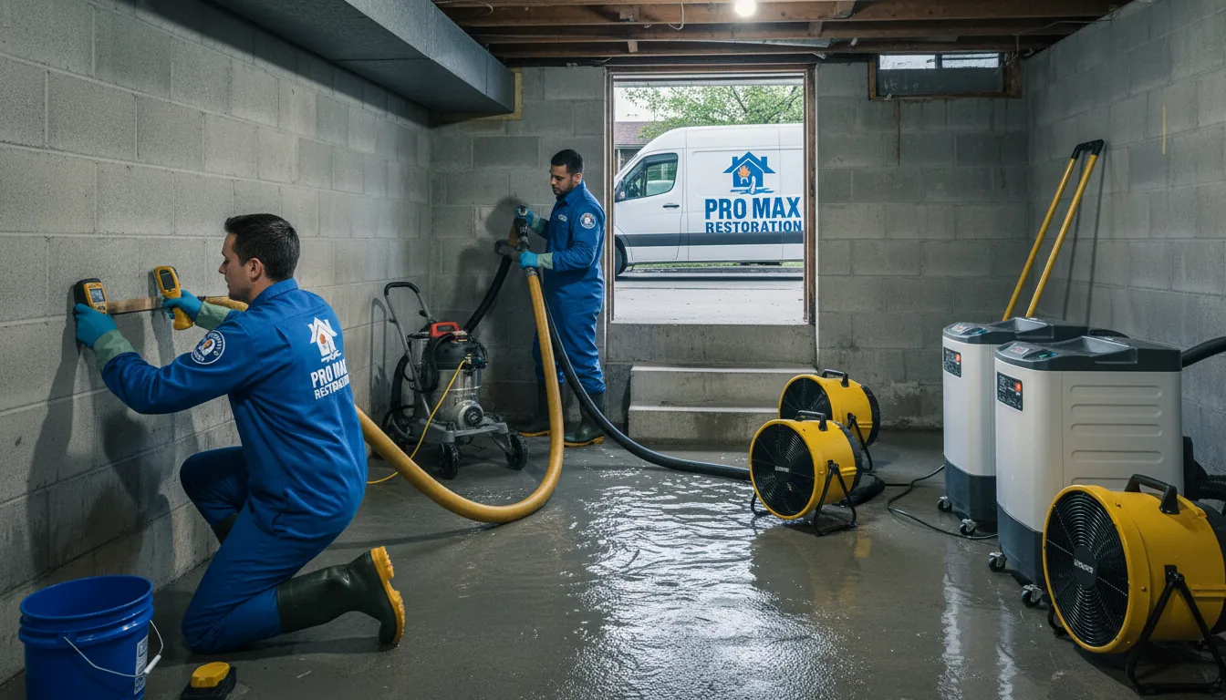 Professional water damage restoration in Toronto home